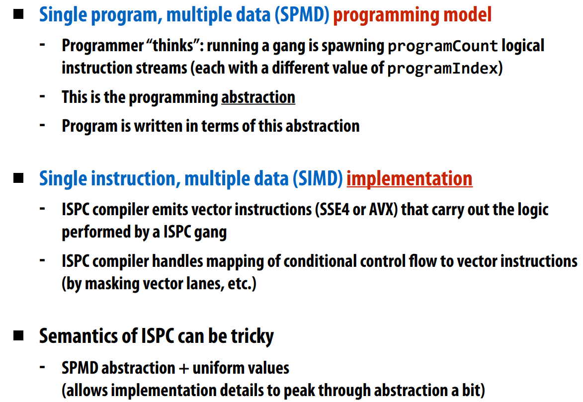 ISPC: abstraction vs. implementation