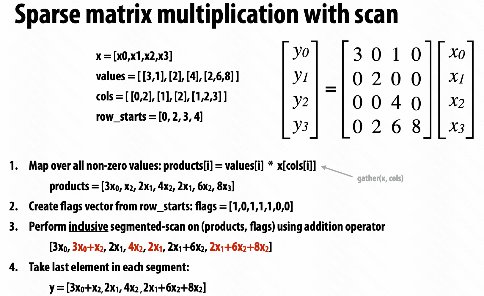 Sparse matrix